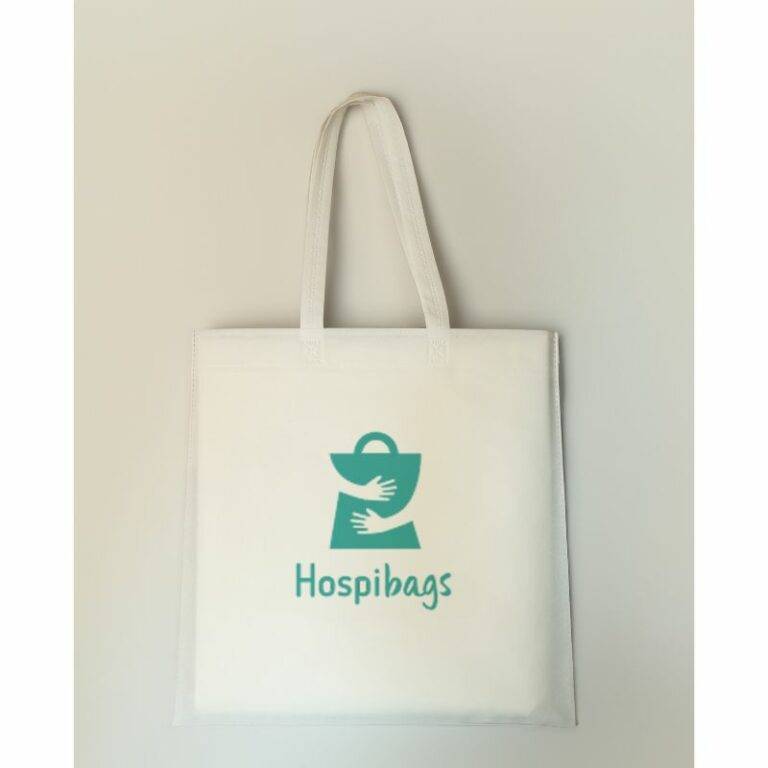 sac cabas blanc avec logo hospibags